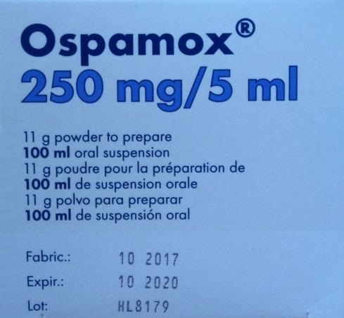 Ospamox Suspension 250mg